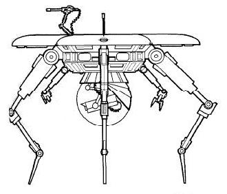 SPD-R4 spider droid appearance in Common Appearance