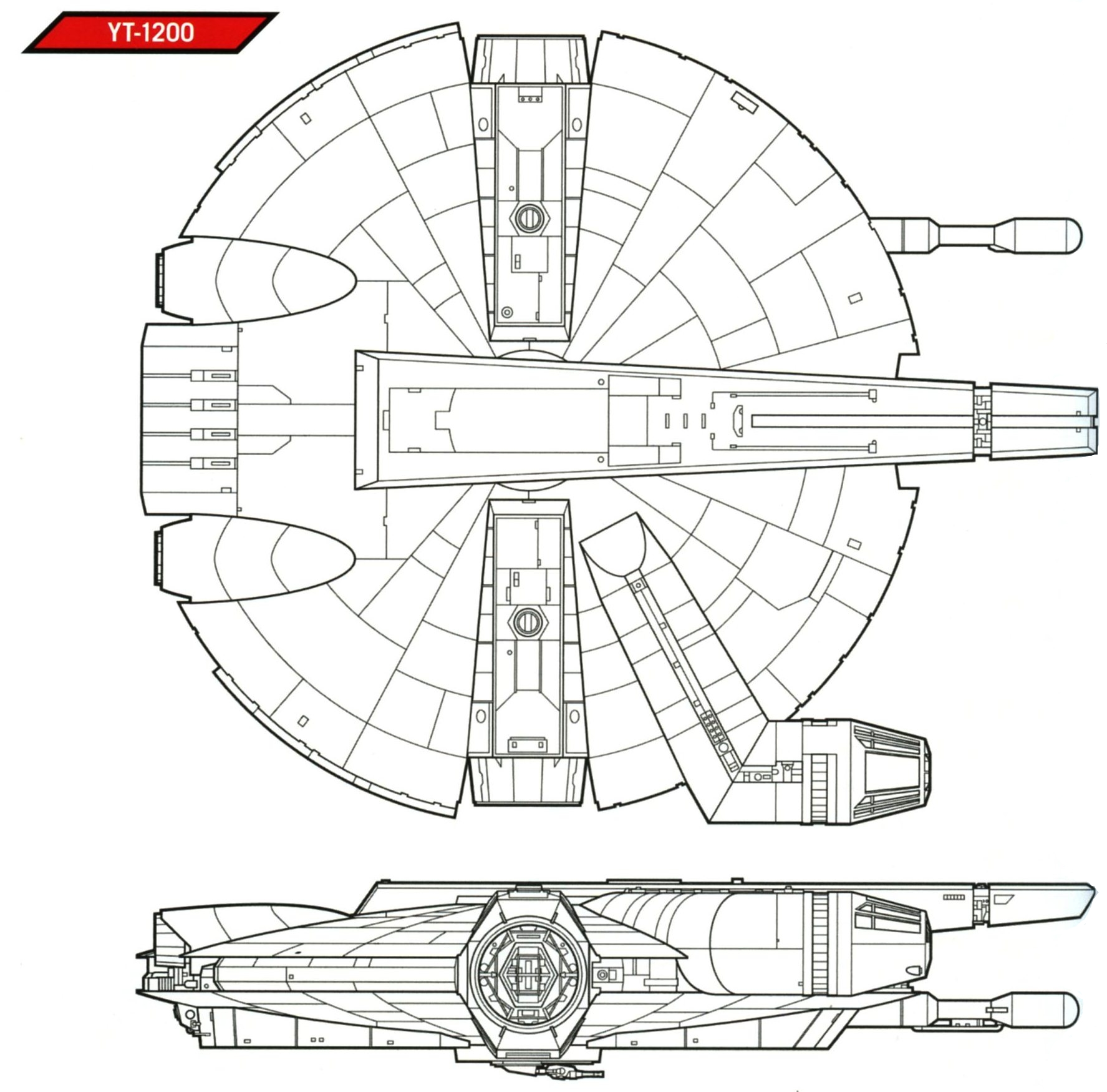 YT-1200 medium freighter appearance in Common Appearance