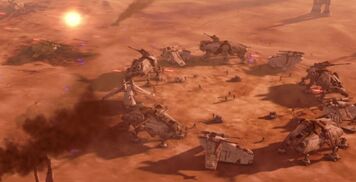 Le forze di Obi-Wan accerchiate