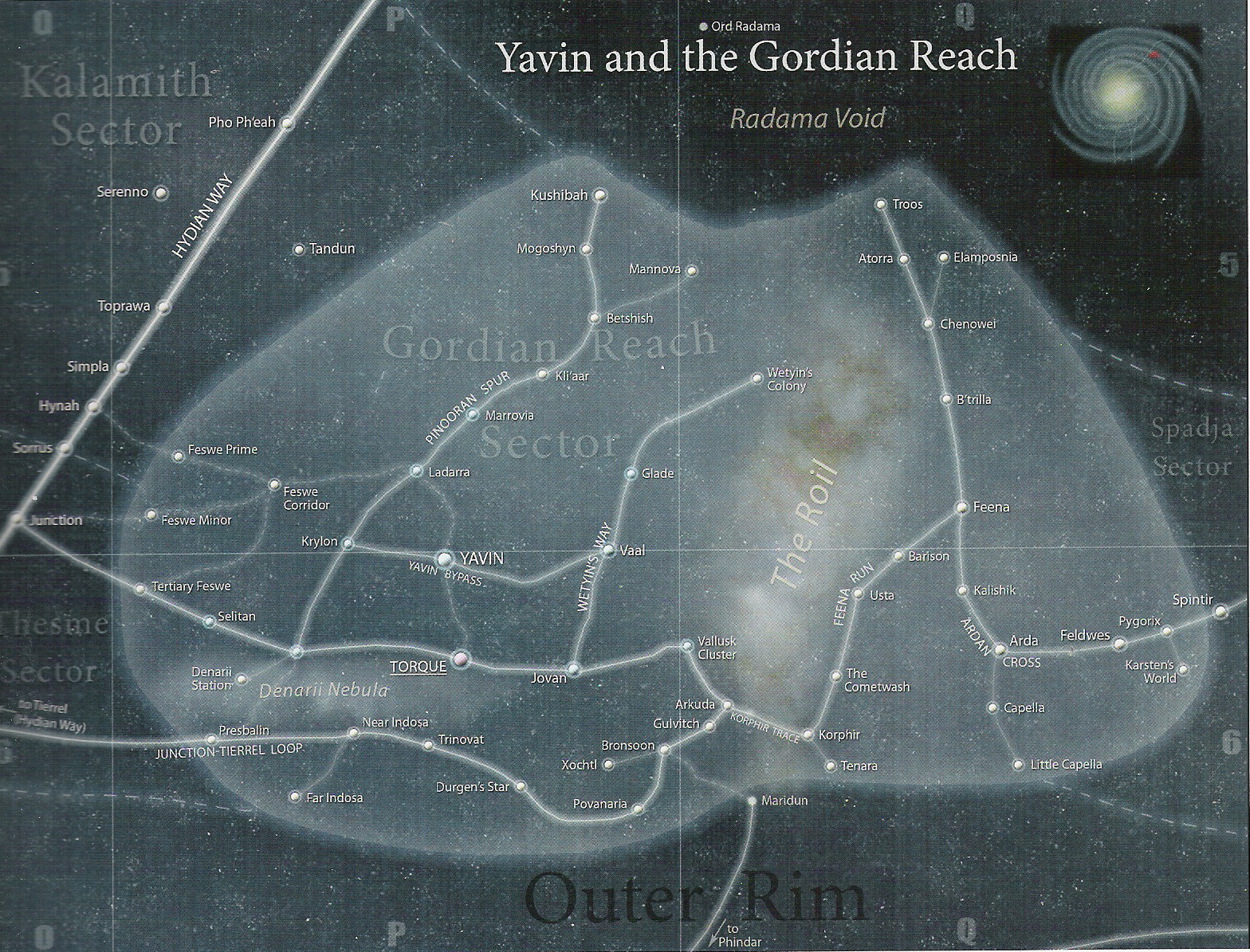 The Gordian Reach was the site of a tense few months of operations as the Rebels defied the Yavin blockade.