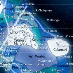 The Keldrath sector and its surrounding sectors