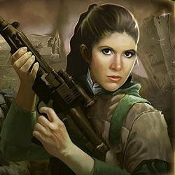 Princess Leia Organa, who threatened to harm Nal Kenuun's pet.