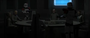 Coburn was secured in the conference room with the other members of the summit.