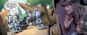 A Resistance soldier barely escapes the First Order.