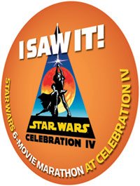 Six-Movie Marathon Commemorative Button