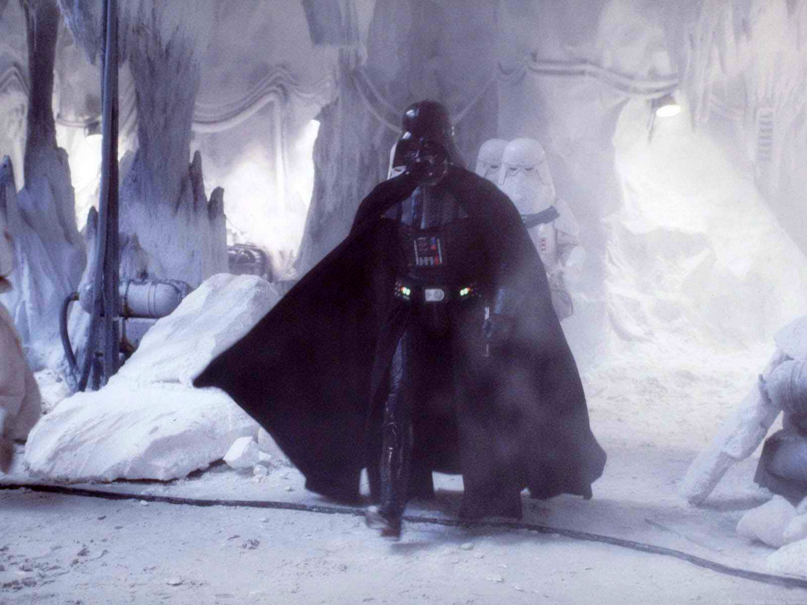 Vader arrives at Echo Base on Hoth.