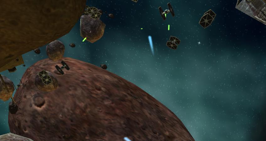 Space Battle in the Kessel Asteroid Field appearance in Common Appearance