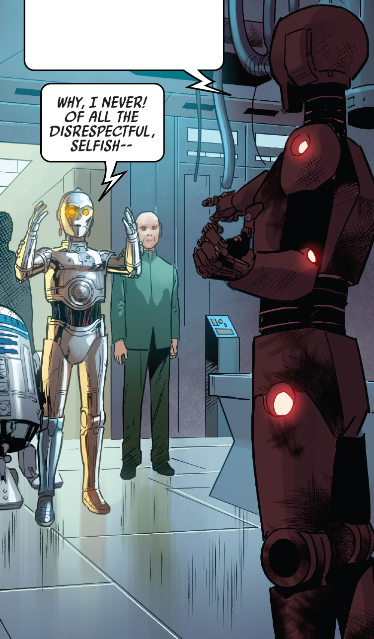 The talker droid refused to give up its Trawak module, believing that the rebels would deactivate it.