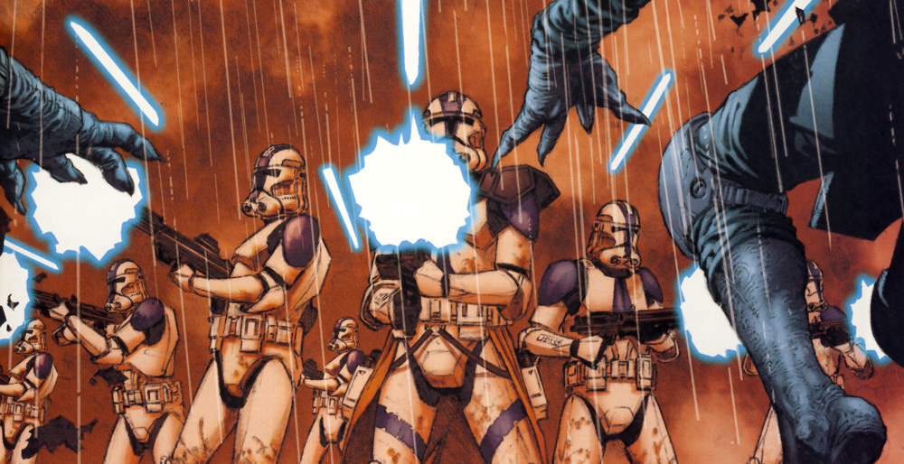 Commander Vill and his 501st stormtroopers executed their Nosaurian prisoners without hesitation.