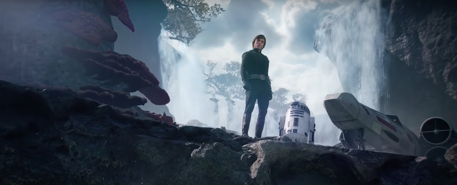 Luke Skywalker and R2-D2 traveled to Pillio in Red Five.