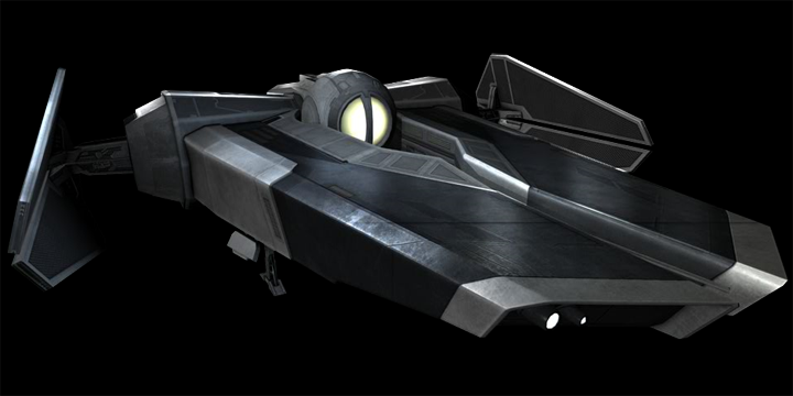 The Rogue Shadow refitted with symmetrical wings.