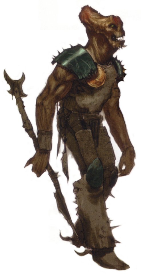 A Tunroth wielding a kilter