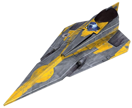 Anakin Skywalker's Delta-7B Aethersprite-class light interceptor appearance in Common Appearance