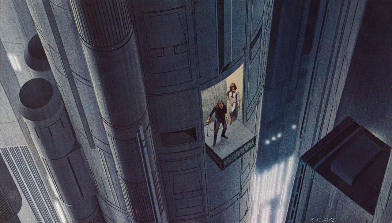 The "Lash La Rue" scene, which was devised by John Barry and visualized by Ralph McQuarrie