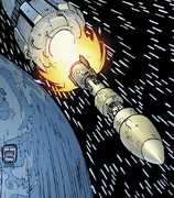 Projektil vystřelený z Galaxy Gun