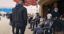 Rupert Friend and Sung Kang on the  set