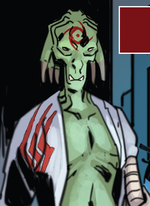 Unidentified green-skinned She'ar appearance in Common Appearance