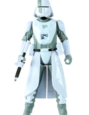 A driver with snowtrooper gear.