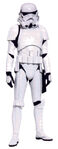 A stormtrooper, an elite shock trooper of the Imperial Army around 130 ABY.