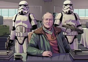 The Client and stormtroopers