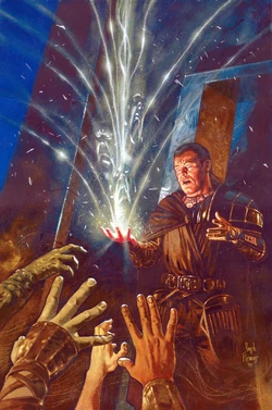 The Sith holocron shatters, corrupting Kun's followers.