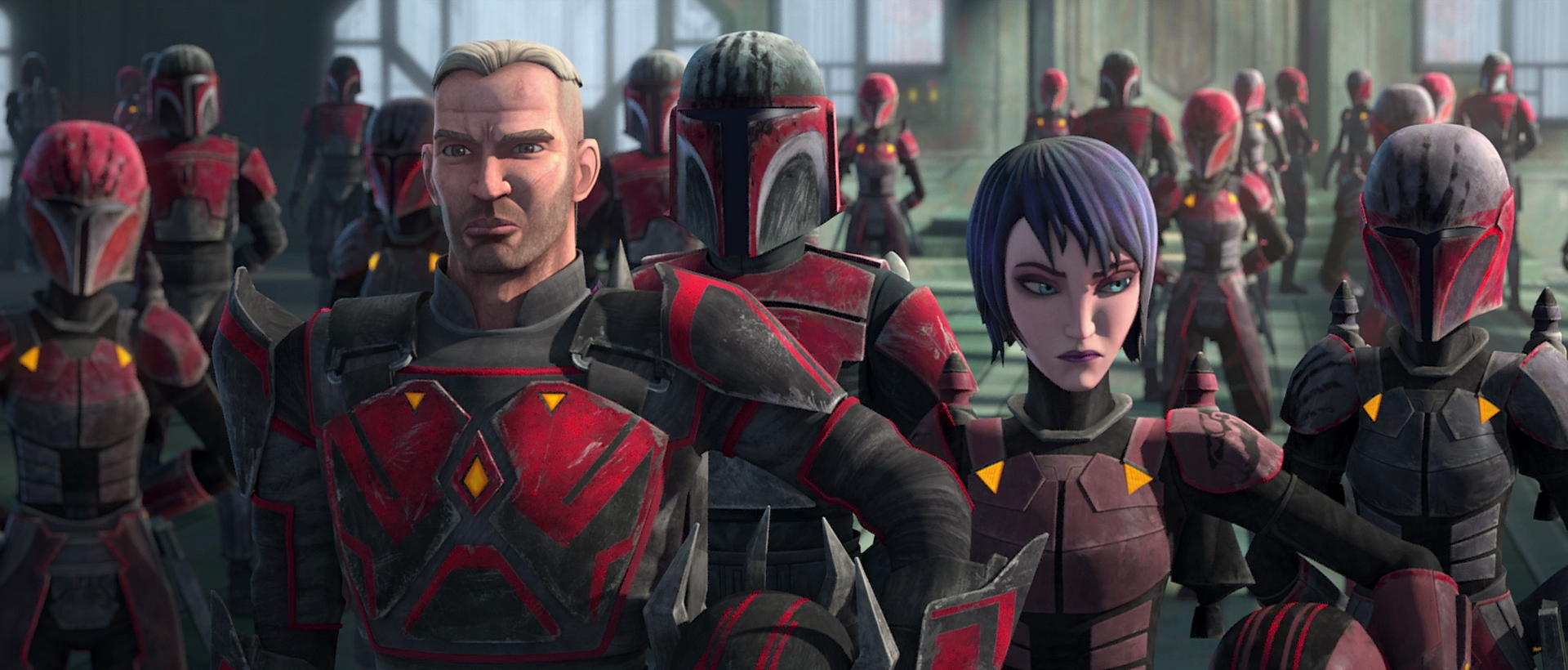 Maul's forces prepare for the Siege of Mandalore.