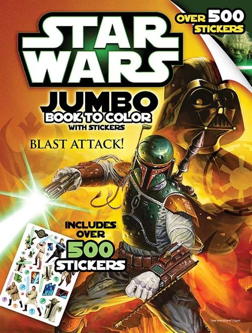 Star Wars Giant Book to Color with Stickers — Blast Attack