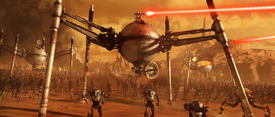 The forces of the Separatists engaged the Republic during the Battle of Geonosis