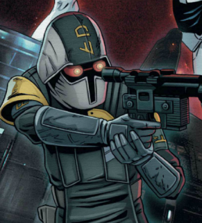 A Coruscant Security Force police officer during the Imperial Era