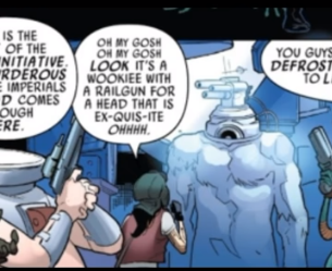 Wookiee testa di mitragliatrice congelato
