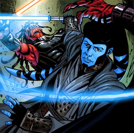 Shado fights Sith on Agamar.