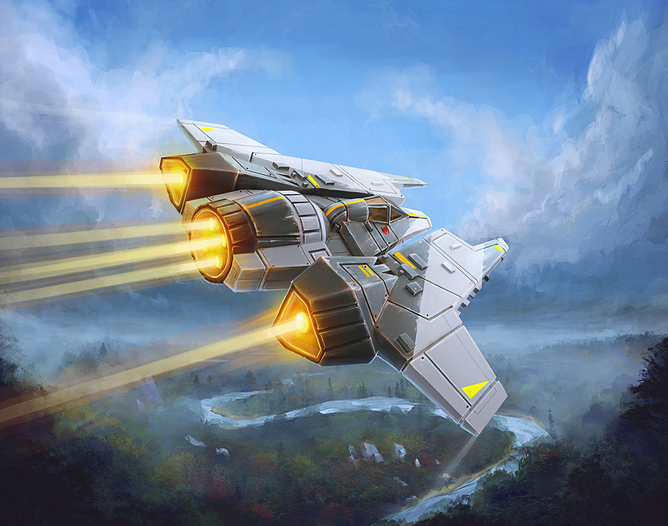 The Fang fighter was equally lethal in atmospheric and space combat.