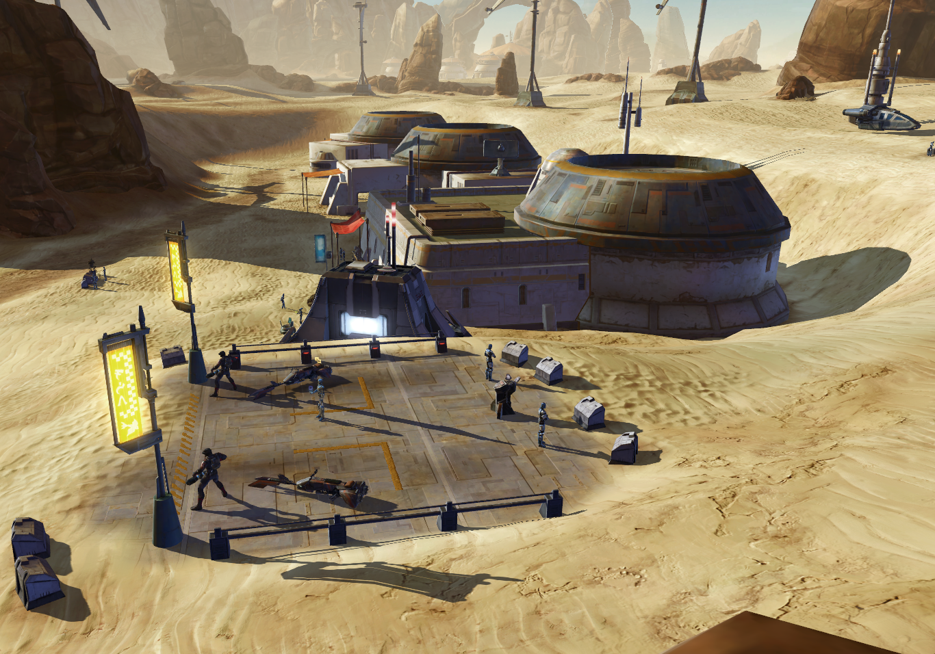 Outpost Rennar served as one of many Mandalorian enclaves dotted across on Tatooine.