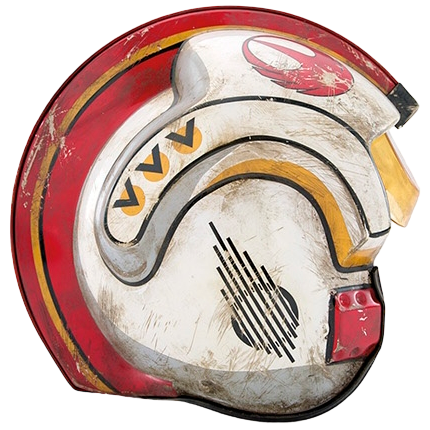 Raner's K-22995 light flight helmet was primarily red and white and was decorated with modified Wren Crests.