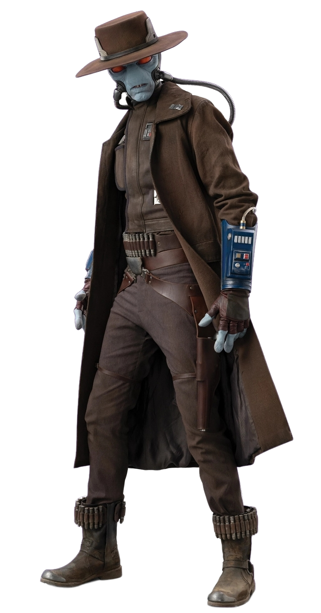 Cad Bane, a Duros bounty hunter active in the galaxy for decades.