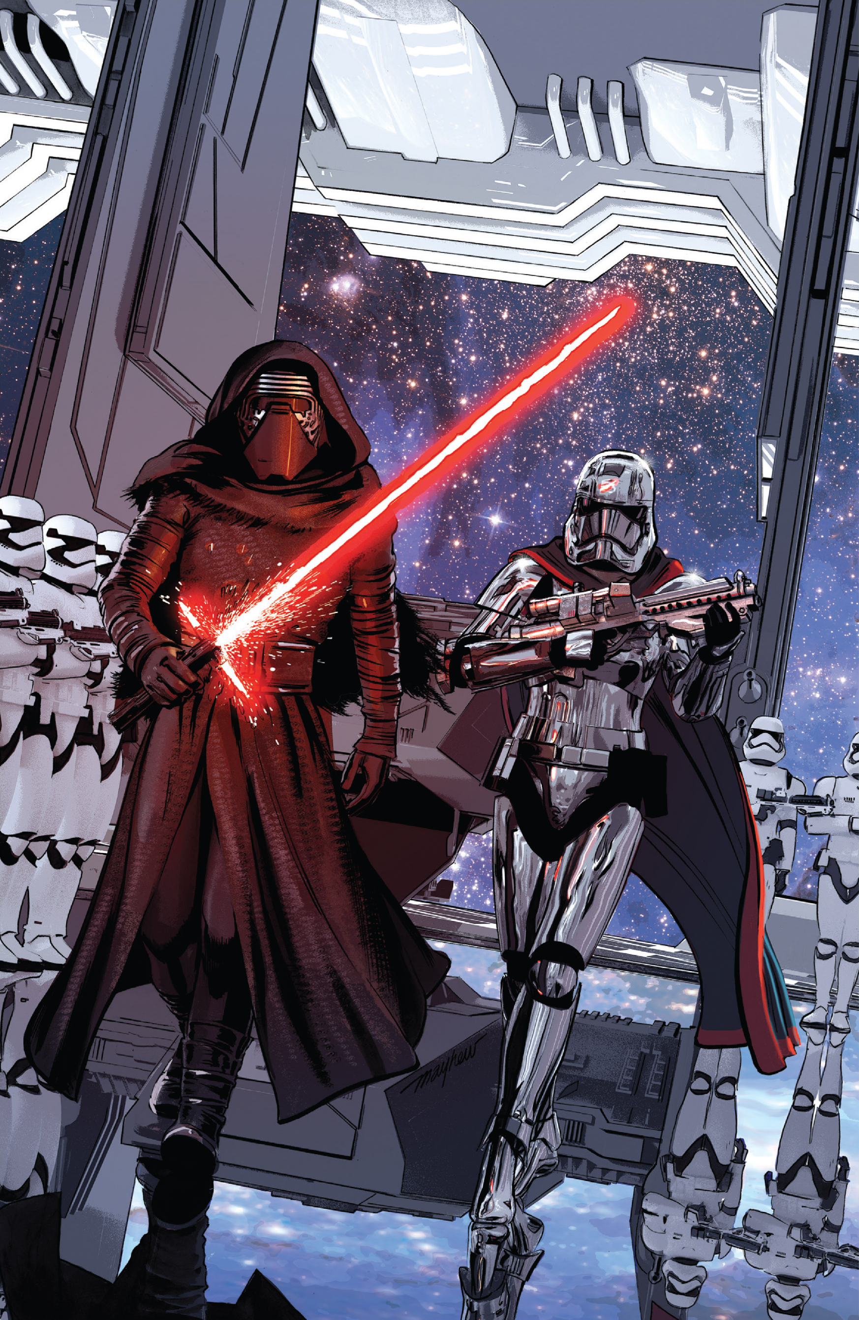 Kylo Ren and Captain Phasma were major leaders of the First Order's military might.