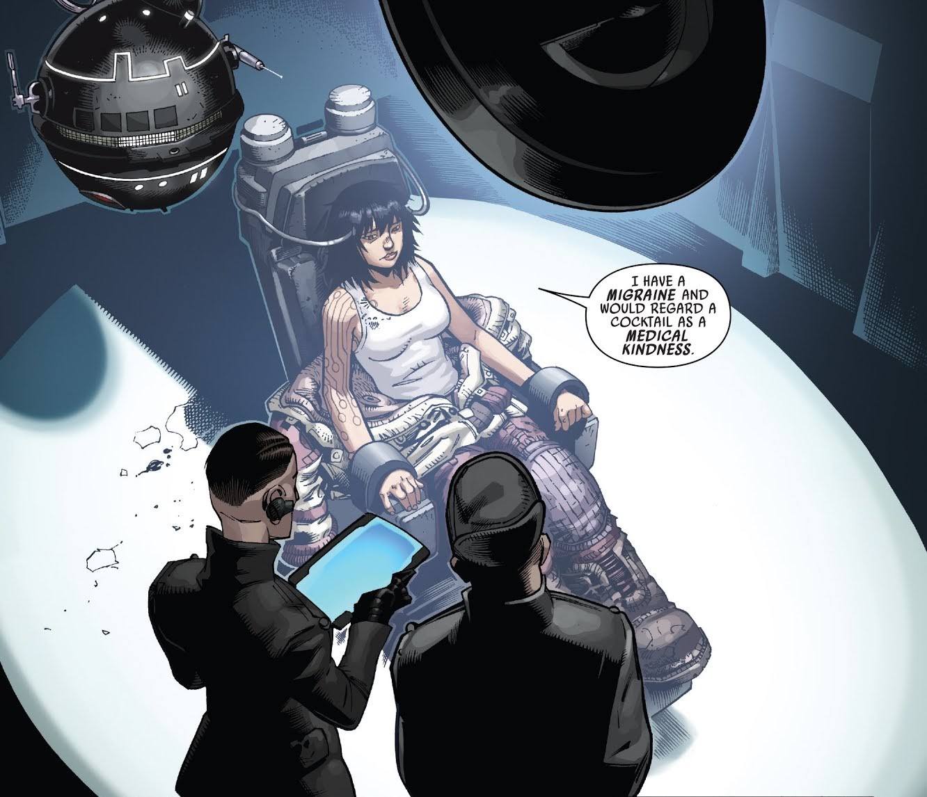 The lieutenant assisted in the interrogation of Chelli Aphra