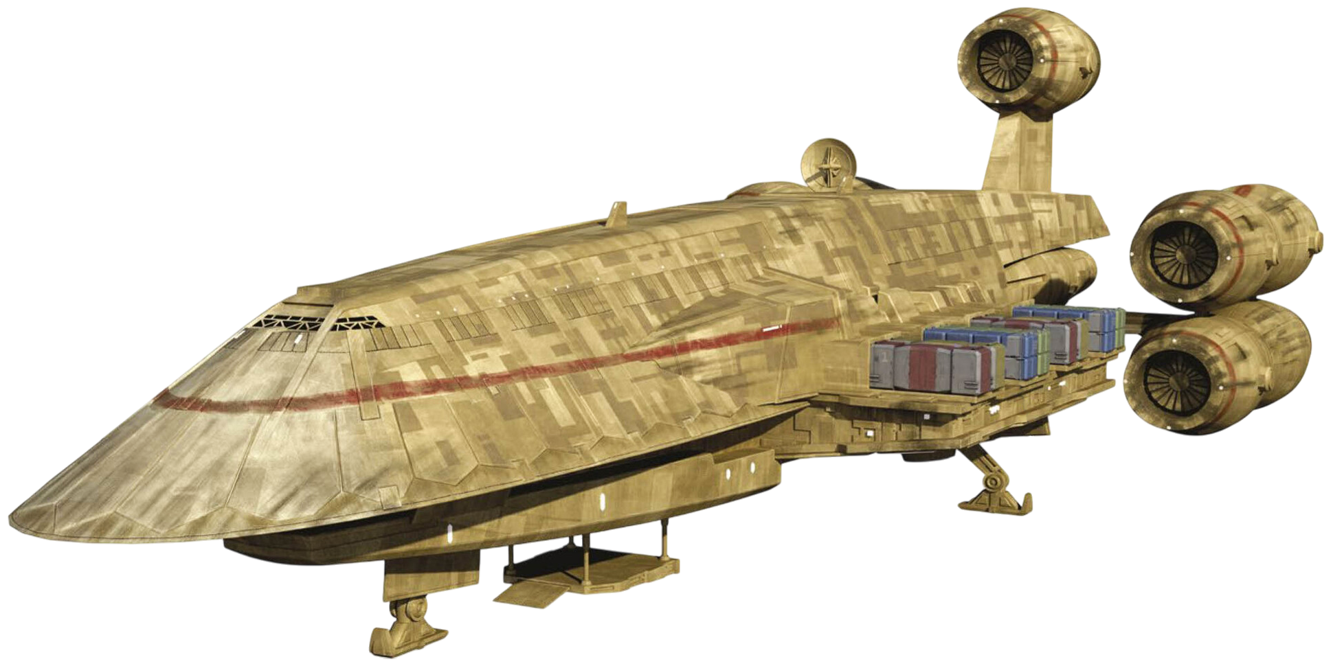 C-ROC Gozanti-class light cruiser appearance 