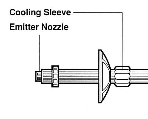 Cooling sleeve appearance 