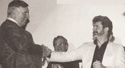 Gene Roddenberry and George Lucas at the convention