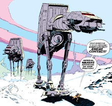 Maren Kelsome and his tauntaun were crushed to death by an AT-AT.