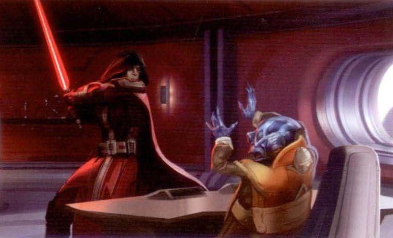 The death of Berooken at the hand of Darth Angral.