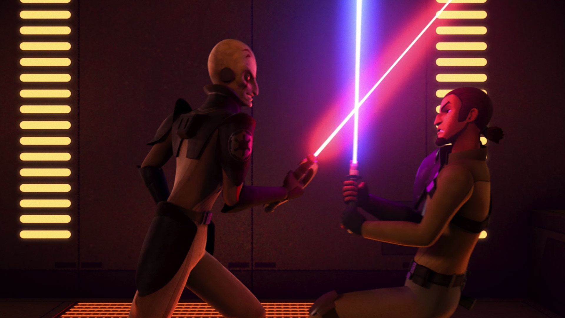 The Grand Inquisitor confronted Kanan Jarrus, a Jedi Padawan who survived the execution of Order 66.