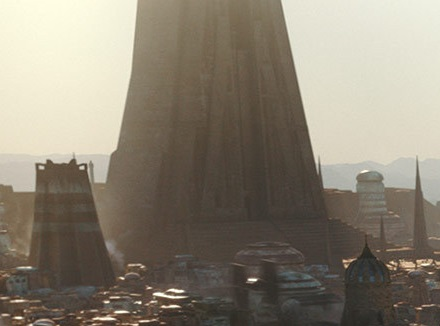 The Temple of the Kyber, a holy site in the Holy City on Jedha.