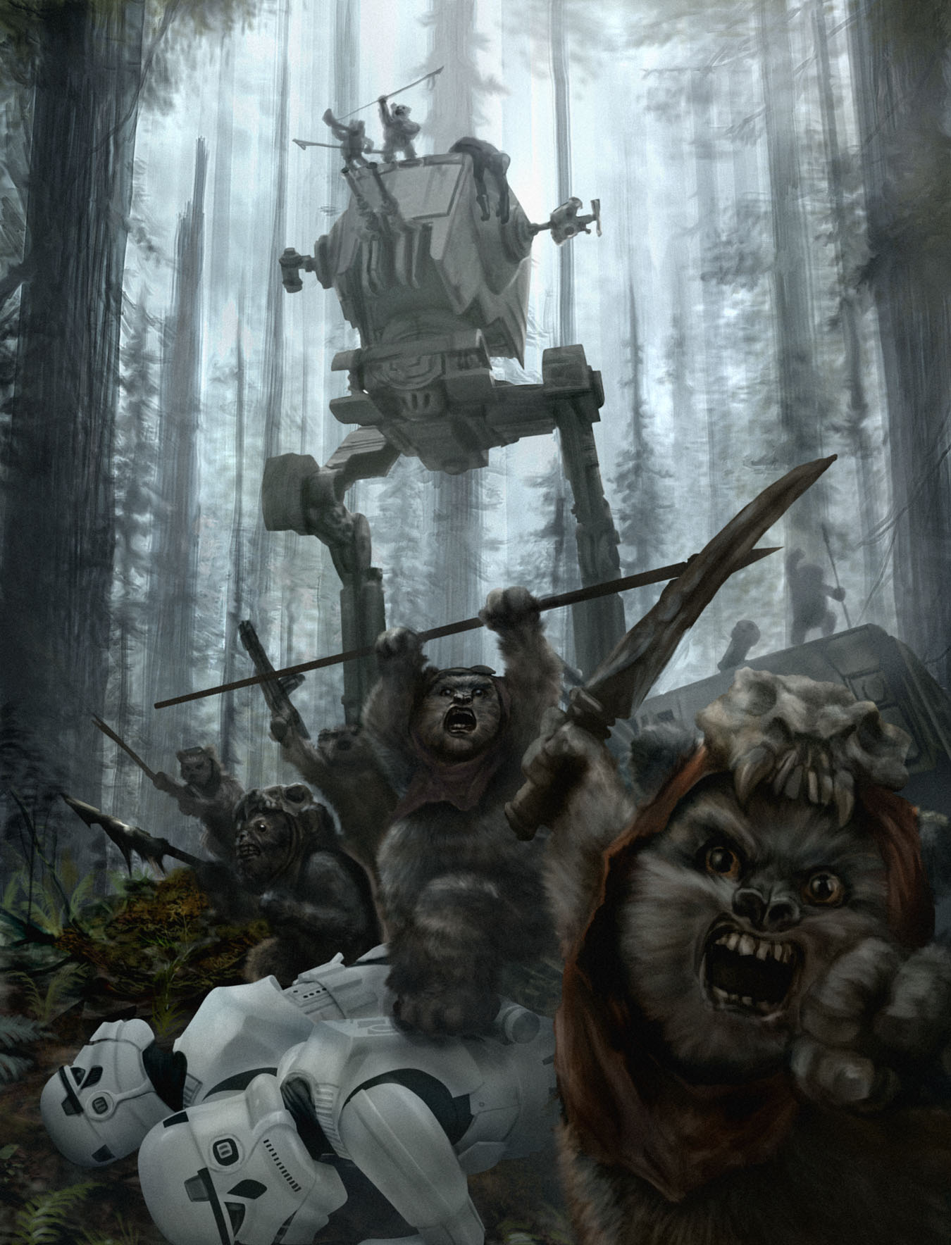 The Ewoks, whose threat to the Empire was dismissed by Toss