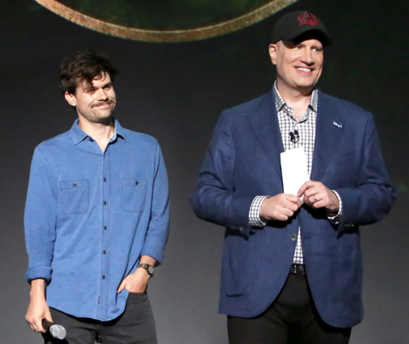 Michael Waldron, screenwriter of the film, and Kevin Feige, producer of the film