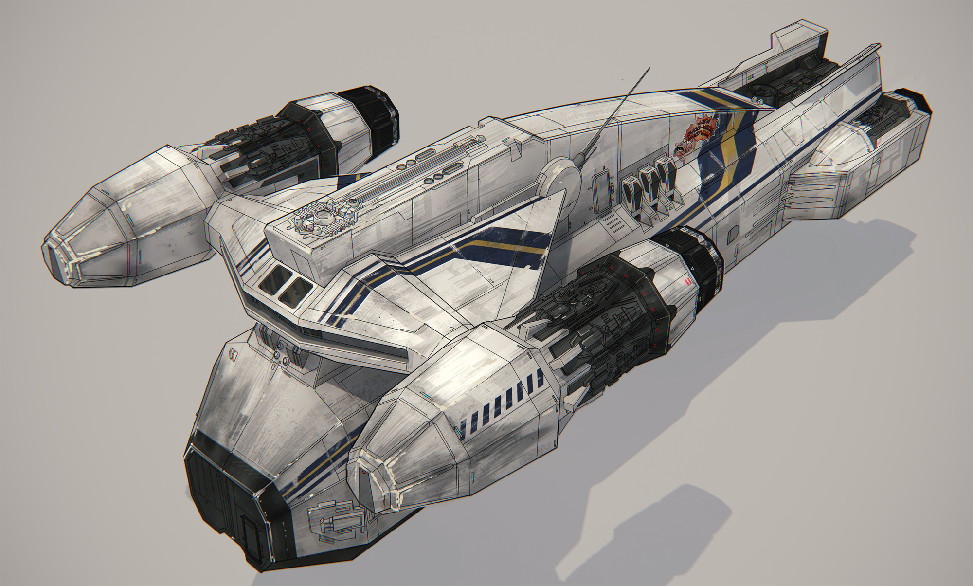 Transport concept art by Chris Glenn