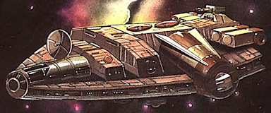 A Barloz-class freighter like the Twi'lek Dancer (not pictured).