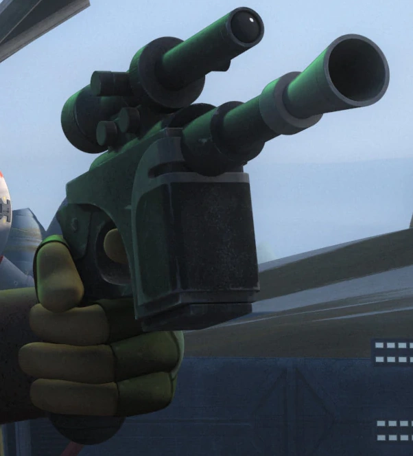 Ezra's heavy blaster pistol 