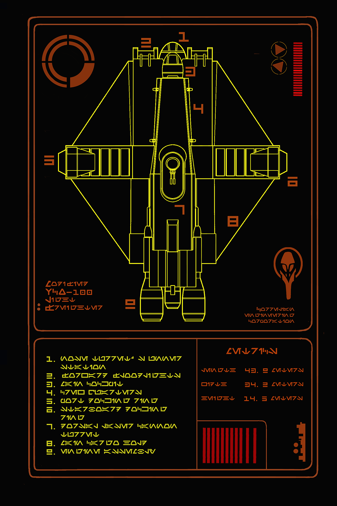 The Ghost's schematics.